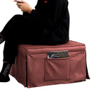 Sofa Bed 4 in 1 Ottoman Sleeper Bed Convertible Chair Bed with Adjustable Back Breathable Sleeper Guest Bed for Small Room, Orange Red - Atlantic Fine Furniture Inc