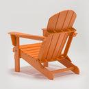 Classic Solid All-weather Folding Plastic Adirondack Chair - Atlantic Fine Furniture Inc