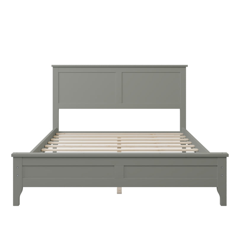 Gray Solid Wood 3 Pieces Full Bedroom Sets - Atlantic Fine Furniture Inc