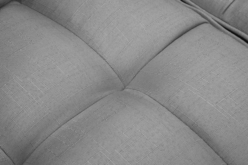 FUTON SLEEPER SOFA WITH 2 PILLOWS LIGHT GREY FABRIC（same as W223S00032、W223S00583、W223S00992）