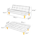 PU Leather Sofa Bed Couch , Convertible Folding Futon Sofa Bed , Recliner Sleeper for Home Living Room . - Atlantic Fine Furniture Inc