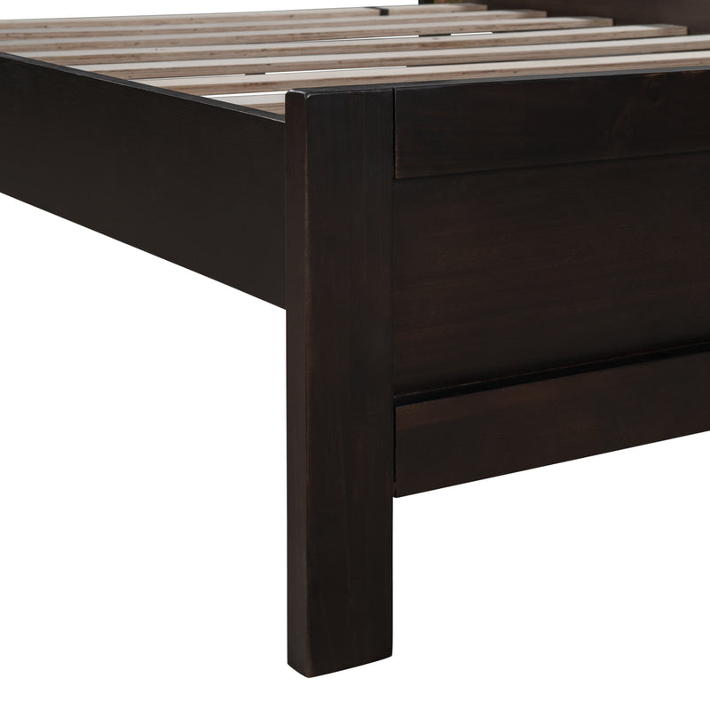 Classic Rich Brown 3 Pieces Queen Bedroom Set (Queen Bed + Nightstand+ Dresser) - Atlantic Fine Furniture Inc