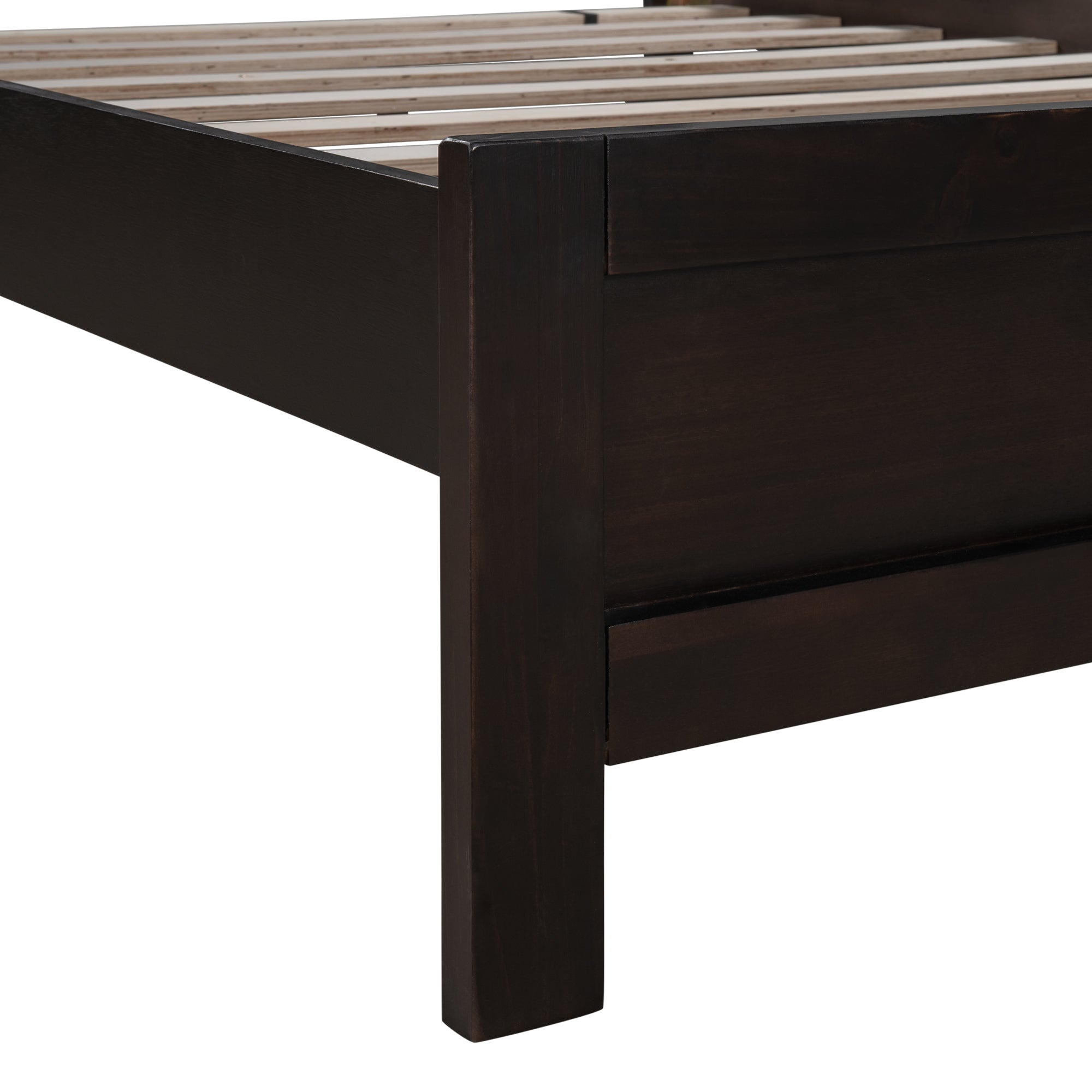 Classic Rich Brown 3 Pieces Queen Bedroom Set (Queen Bed + Nightstand*2) - Atlantic Fine Furniture Inc