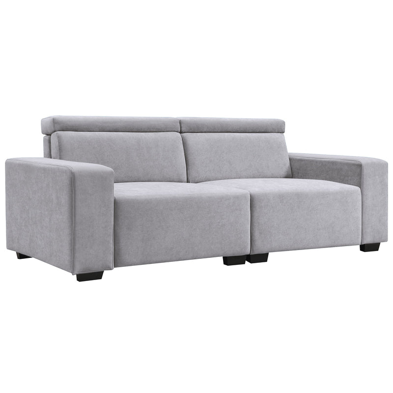 87*34.2'' 2-3 Seater Sectional Sofa Couch With Multi-Angle Adjustable Headrest, Spacious And Comfortable Velvet Loveseat For Living Room, Studios, Salon, Office, Apartment, 3 Colors