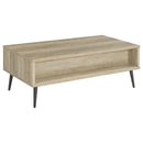 Welsh - 1-Drawer Engineered Wood Coffee Table Antique Pine - Distressed Pine - Atlantic Fine Furniture Inc