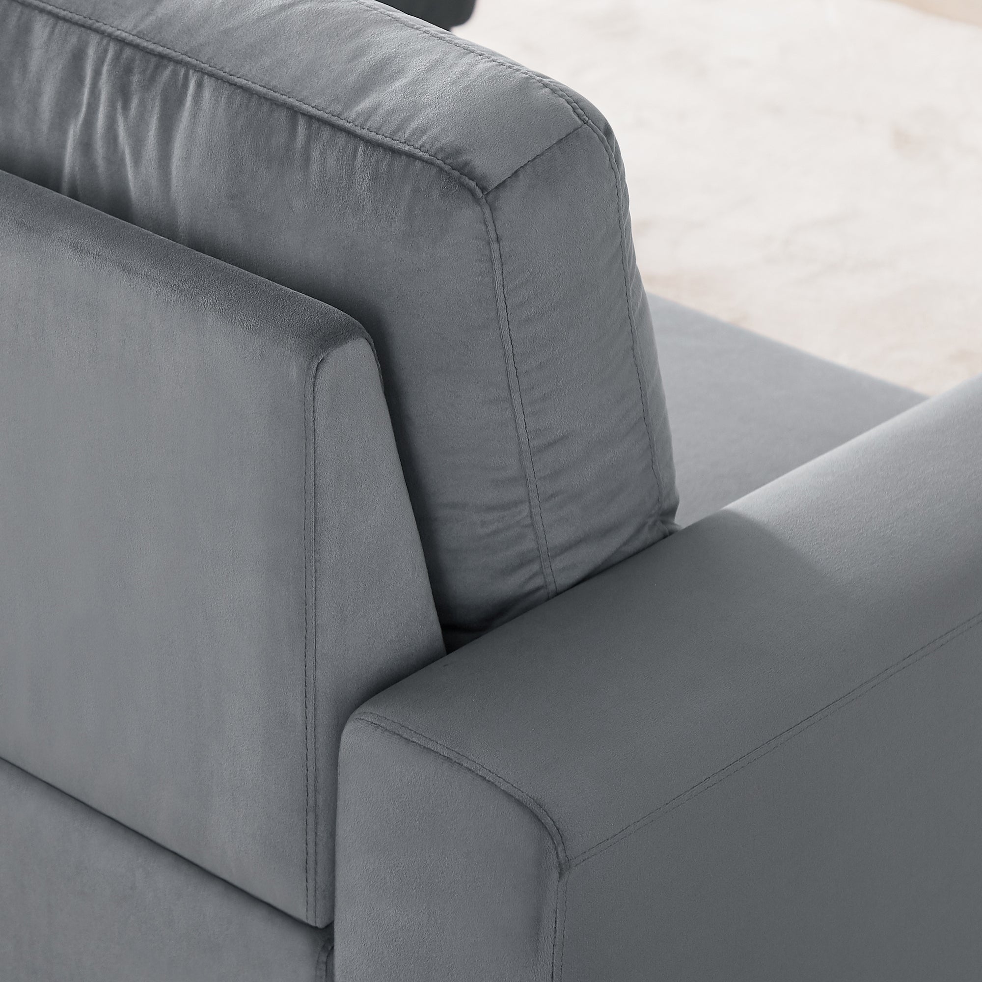Orisfur. 83" Pull Out Sleeper Sofa Reversible L-Shape 3 Seat Sectional Couch with Storage Chaise for Living Room Furniture Set (Old SKU: SG000408AAA) - Atlantic Fine Furniture Inc
