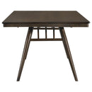 Wes - Rectangular Wood Dining Table - Dark Walnut - Atlantic Fine Furniture Inc