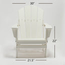 Classic Solid All-weather Folding HDPE Adirondack Chair - Atlantic Fine Furniture Inc