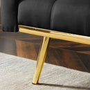BLACK Convertible Folding Futon Sofa Bed , Sleeper Sofa Couch for Compact Living Space. - Atlantic Fine Furniture Inc