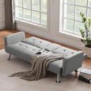 Convertible Folding Sofa Bed with Armrest , Fabric Sleeper Sofa Couch for Living Room . - Atlantic Fine Furniture Inc