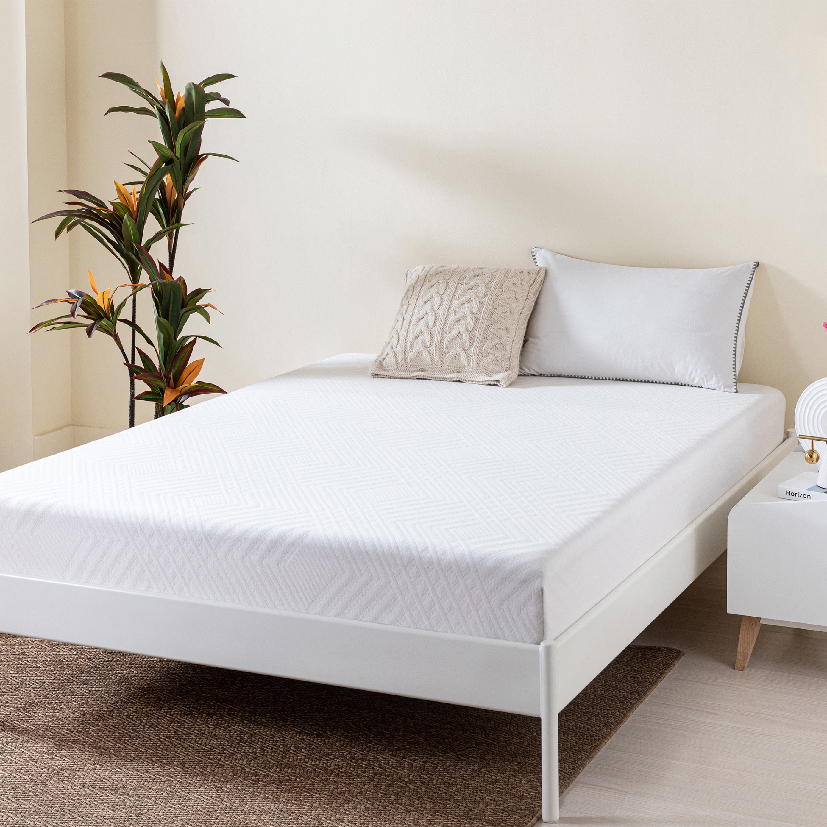 Green Tea Infused Memory Foam Full Mattress, 8 inch Gel Memory Foam Mattress for a Cool Sleep, Bed in a Box - Atlantic Fine Furniture Inc