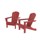 HDPE Adirondack Chair, Red, Set of 2 - Atlantic Fine Furniture Inc