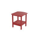 HDPE side table,adirondack table,porch table, patio table for outdoor and pool Red - Atlantic Fine Furniture Inc
