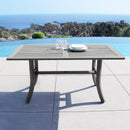 Renaissance Outdoor Patio Hand-scraped Wood Rectangular Dining Table with Curvy Legs - Atlantic Fine Furniture Inc