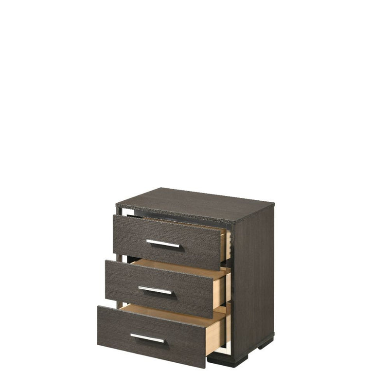 Escher - Nightstand - Gray Oak