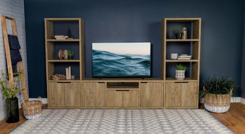 Tabby - 4 Door Engineered Wood TV Stand - Mango