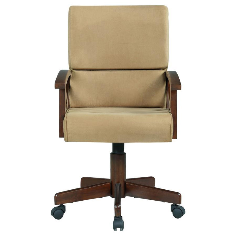 Marietta - Upholstered Game Chair - Tobacco And Tan