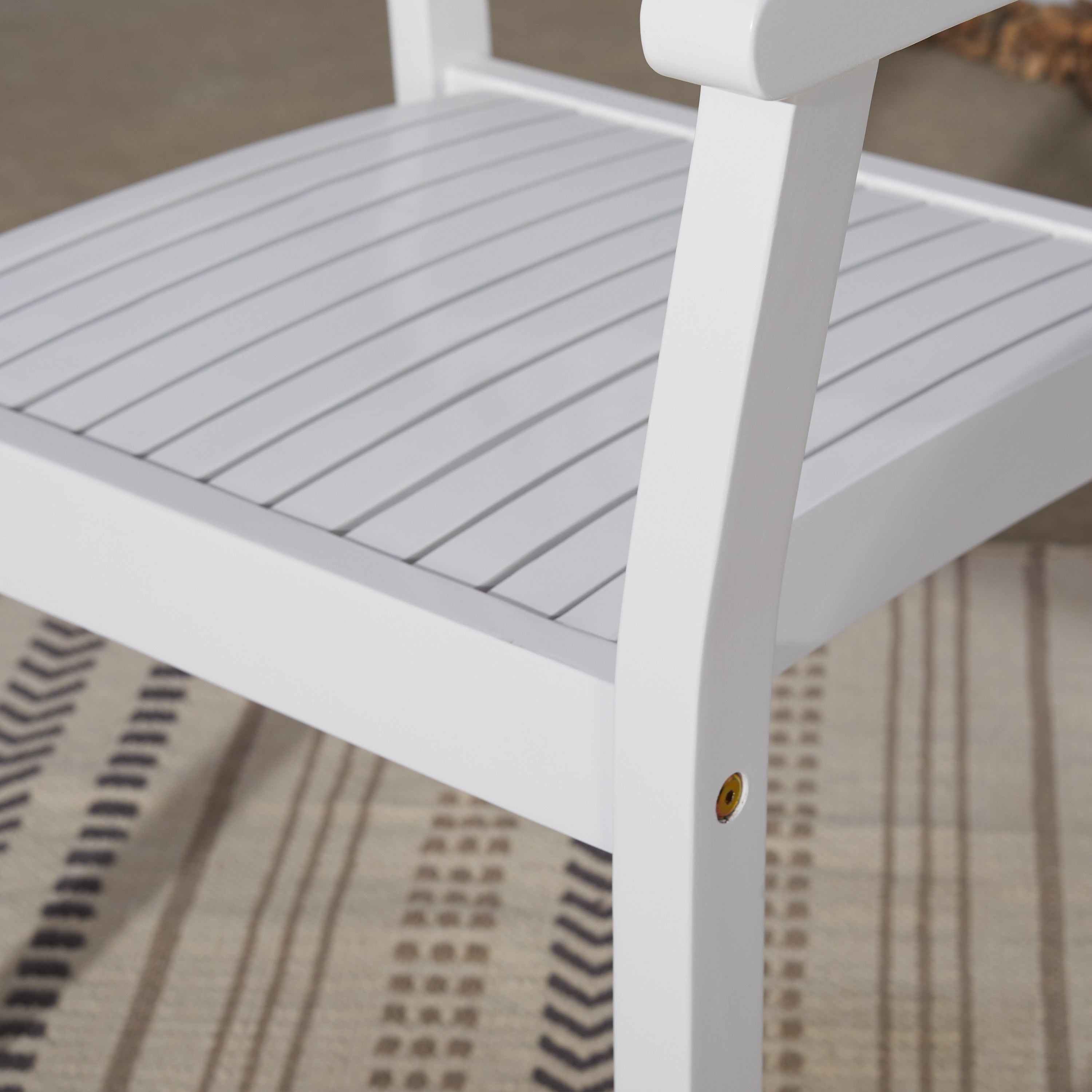 Bradley Outdoor Patio Wood Garden Stacking Armchair (Set of 2) - Atlantic Fine Furniture Inc