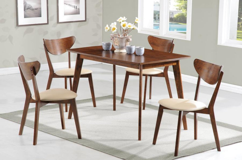 Kersey - Dining Table With Angled Legs - Chestnut