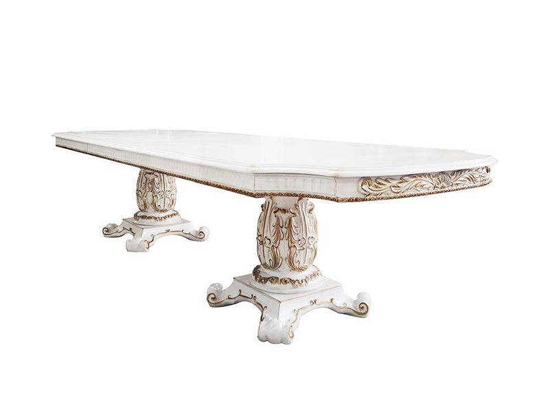 Vendom - Dining Table - Antique Pearl Finish - 30"