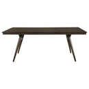 Wes - Rectangular Wood Dining Table - Dark Walnut - Atlantic Fine Furniture Inc