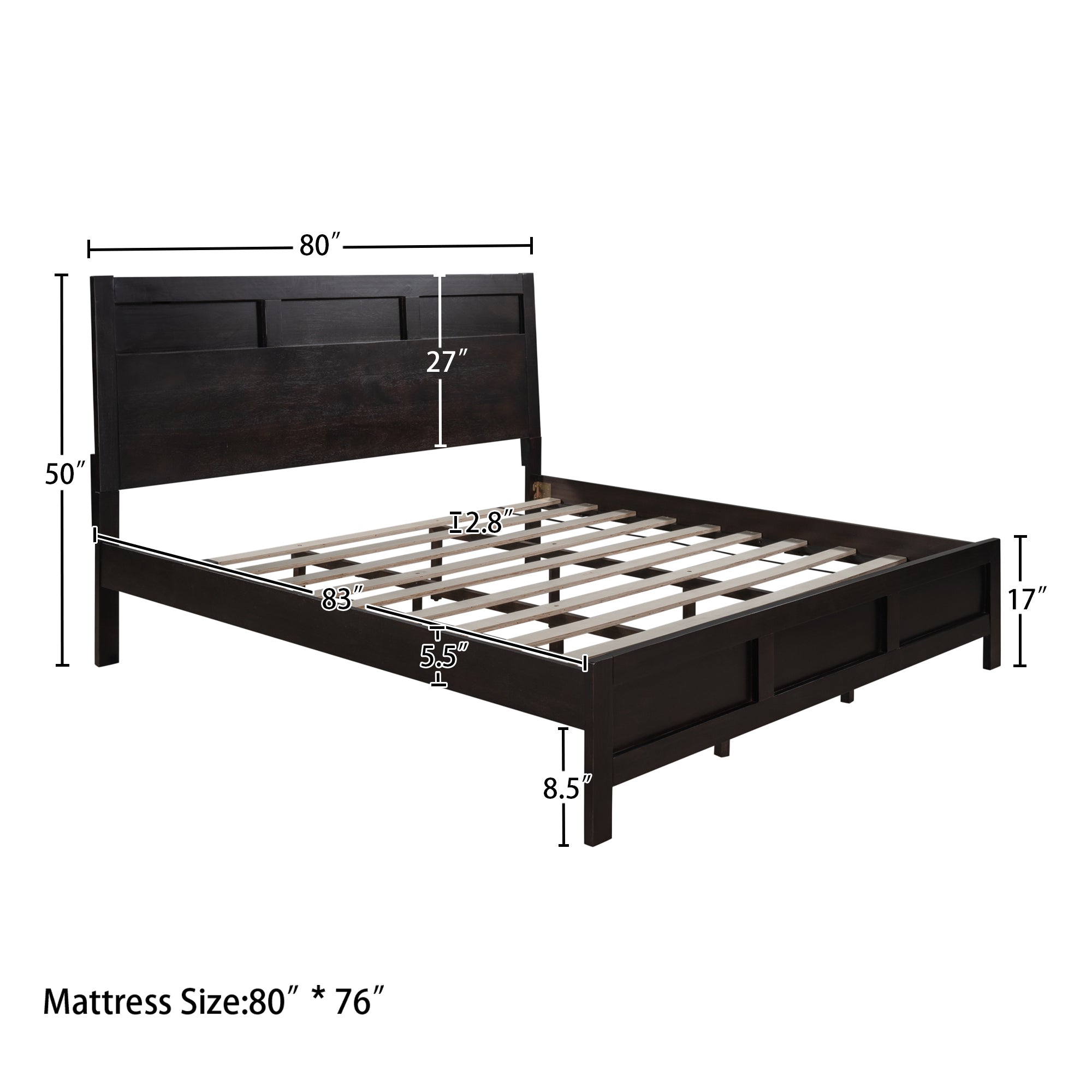 Classic Rich Brown 3 Pieces King Bedroom Set (King Bed + Nightstand+ Dresser) - Atlantic Fine Furniture Inc