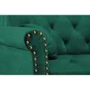 Convertible Sofa bed sleeper GREEN velvet (same as W223S00707。Size difference, See Details in page.) - Atlantic Fine Furniture Inc