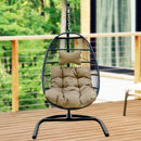 egg shape SINGLE SWING chair for garden patio - Atlantic Fine Furniture Inc