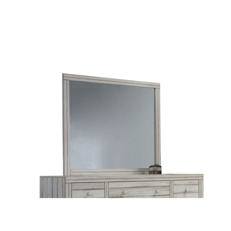 Shayla - Mirror - Antique White - Atlantic Fine Furniture Inc