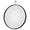Gwyneth - Round Wall Mirror - Black Nickel - Atlantic Fine Furniture Inc