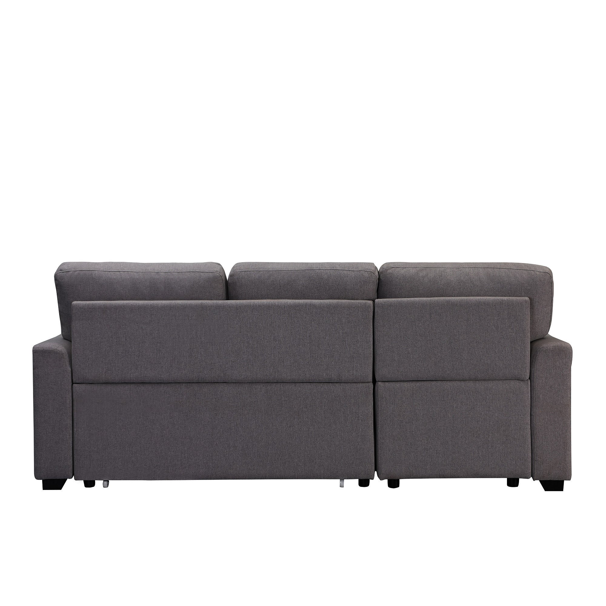 Upholstery Sleeper Sectional Sofa dark gray - Atlantic Fine Furniture Inc
