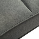 FUTON SLEEPER SOFA WITH 2 PILLOWS Dark gray FABRIC（same as W223S01338、W223S00991。Size difference, See Details in page.） - Atlantic Fine Furniture Inc