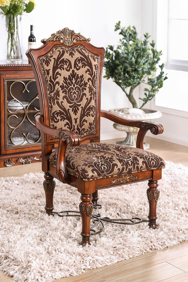 Lucie - Arm Chair (Set of 2) - Brown Cherry