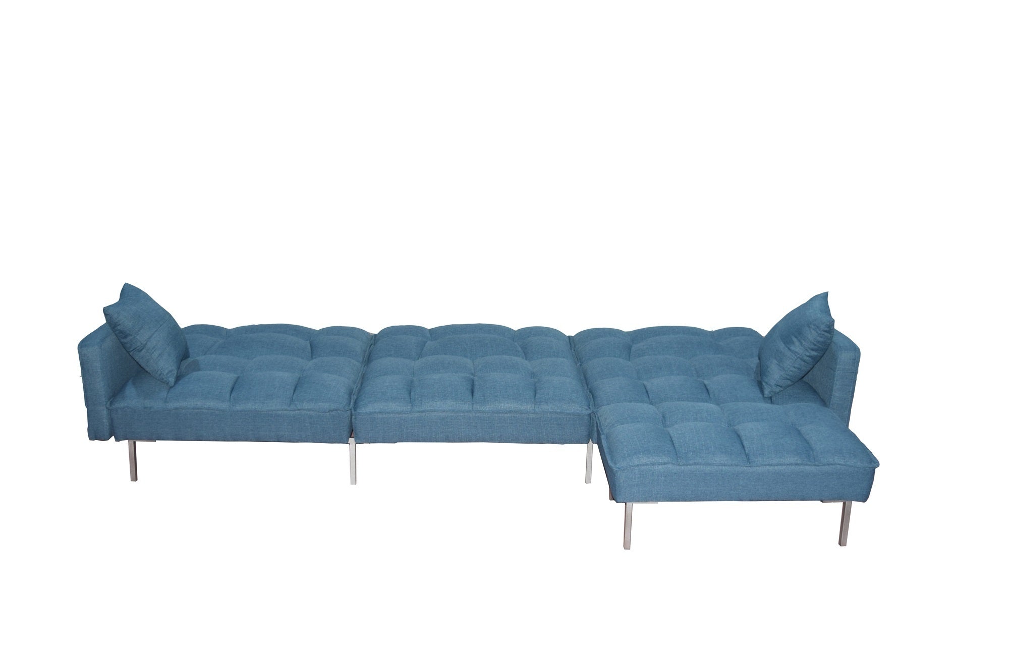 Sectional sofa couch sleeper blue - Atlantic Fine Furniture Inc