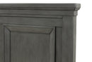 Hamilton King 4 Piece Storage Bedroom Set in Gray made with Engineered Wood - Atlantic Fine Furniture Inc
