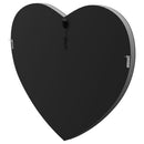 Aiko - Heart Shaped LED Light Wall Mirror - Silver - Atlantic Fine Furniture Inc