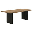 Bradshaw - Live Edge Wood Dining Table - Natural Acacia - Atlantic Fine Furniture Inc