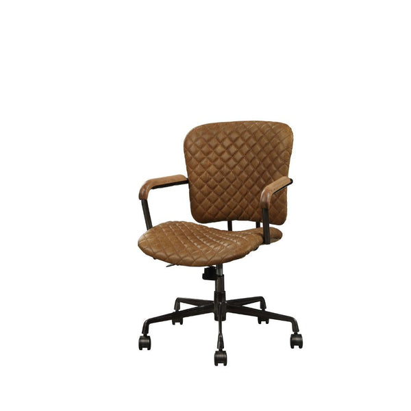 Josi - Executive Office Chair - Coffee Top Grain Leather - Atlantic Fine Furniture Inc