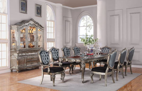 Designed exclusively for ACME, the Chantelle collection is filled with romantic wonder. This collection features a beautiful floral carved leg table available in two different sizes.