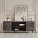 TV Stand Mid-Century Wood Modern Entertainment Center Adjustable Storage Cabinet TV Console for Living Room - Atlantic Fine Furniture Inc