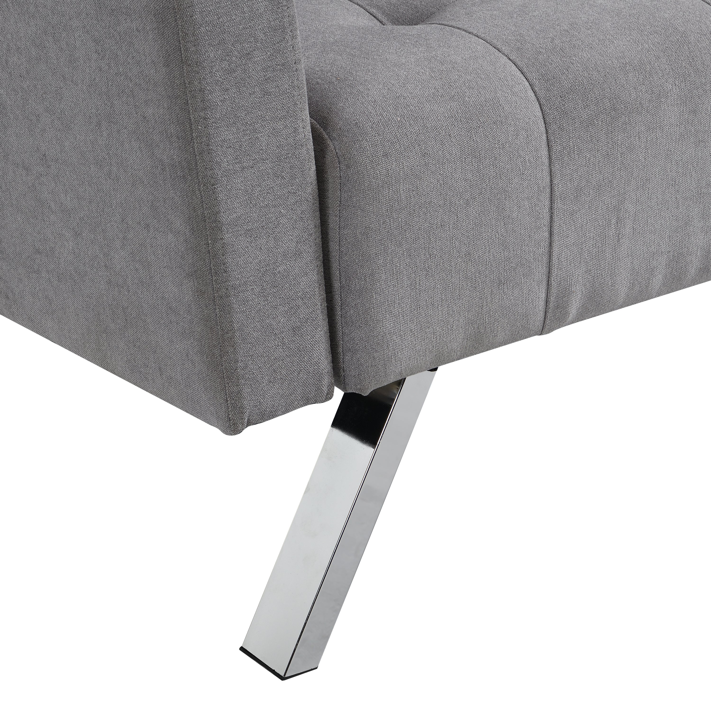 Sofa Bed Convertible Folding Light Grey Lounge Couch Loveseat Sleeper Sofa  Armrests Living Room Bedroom Apartment Reading Room - Atlantic Fine Furniture Inc