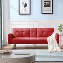 SLEEPER SOFA RED COLOR FABRIC（same as W22339670。Size difference, See Details in page.） - Atlantic Fine Furniture Inc