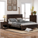 Classic Rich Brown 3 Pieces Queen Bedroom Set (Queen Bed + Nightstand+ Chest) - Atlantic Fine Furniture Inc
