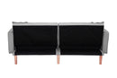 FUTON SLEEPER SOFA WITH 2 PILLOWS LIGHT GREY FABRIC（W223S00032、W223S00583、W223S01339 ） - Atlantic Fine Furniture Inc