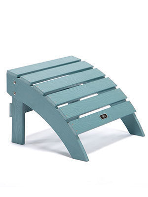 TALE Adirondack Ottoman Footstool All-Weather and Fade-Resistant Plastic Wood for Lawn Outdoor Patio Deck Garden Porch Lawn Furniture Blue - Atlantic Fine Furniture Inc