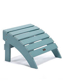 TALE Adirondack Ottoman Footstool All-Weather and Fade-Resistant Plastic Wood for Lawn Outdoor Patio Deck Garden Porch Lawn Furniture Blue - Atlantic Fine Furniture Inc