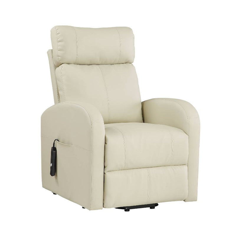 The Ricardo lift recliner is a wonderful addition to your home. It is easy to operate and features a smooth lift and recline. The side pocket holds the two-button wired controller in place so you'll never lose track of it.