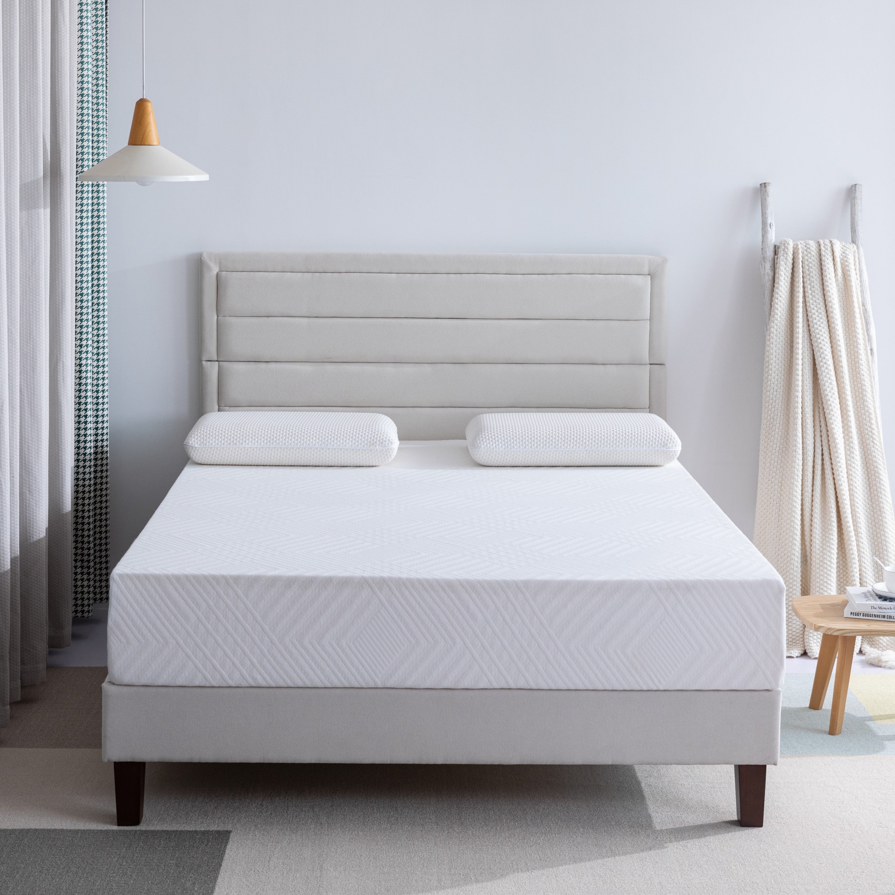 Memory Foam Queen Mattress, 10 inch Gel Memory Foam Mattress for a Cool Sleep, Bed in a Box, Green Tea Infused, CertiPUR-US Certified, Made in USA - Atlantic Fine Furniture Inc