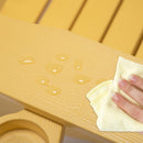 TALE Folding Adirondack Chair with Pullout Ottoman with Cup Holder, Oversized, Poly Lumber,  for Patio Deck Garden, Backyard Furniture, Easy to Install,YELLOW. Banned from selling on Amazon - Atlantic Fine Furniture Inc