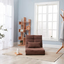 Triple Fold Down Sofa Bed, Adjustable Floor Couch Sofa with One Pillow, 5 Reclining Position, Convertible Upholstered Guest Sleeper，Adjustable Foldable Modern Leisure Sofa Bed Video Gaming Sofa - Atlantic Fine Furniture Inc